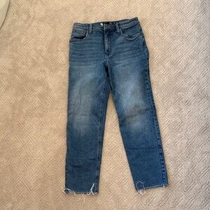 Kut from the Kloth Distressed Blue Ankle Jeans